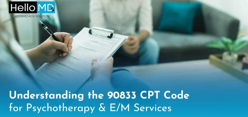 CPT code 90833 Key Insights for mental health