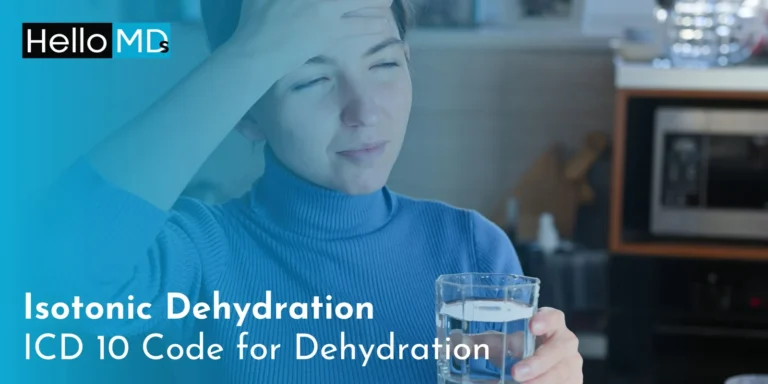 Isotonic Dehydration: ICD 10 Code for Dehydration