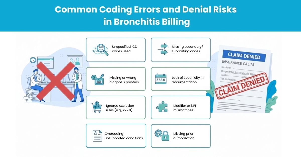 Common Coding Errors and Denial Risks in Bronchitis Billing