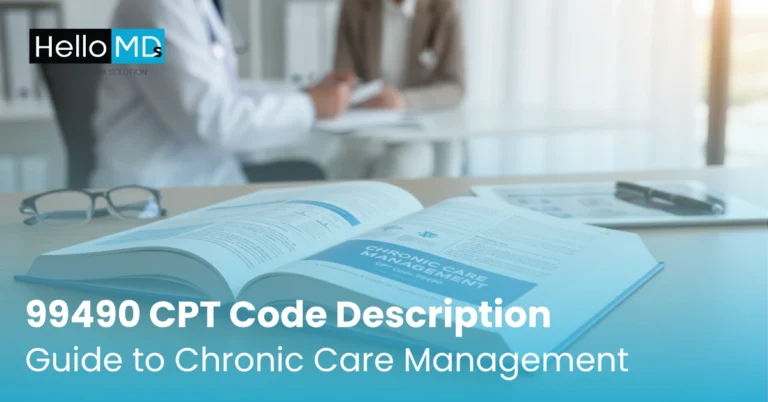 99490 CPT Code Description: Guide to Chronic Care Management