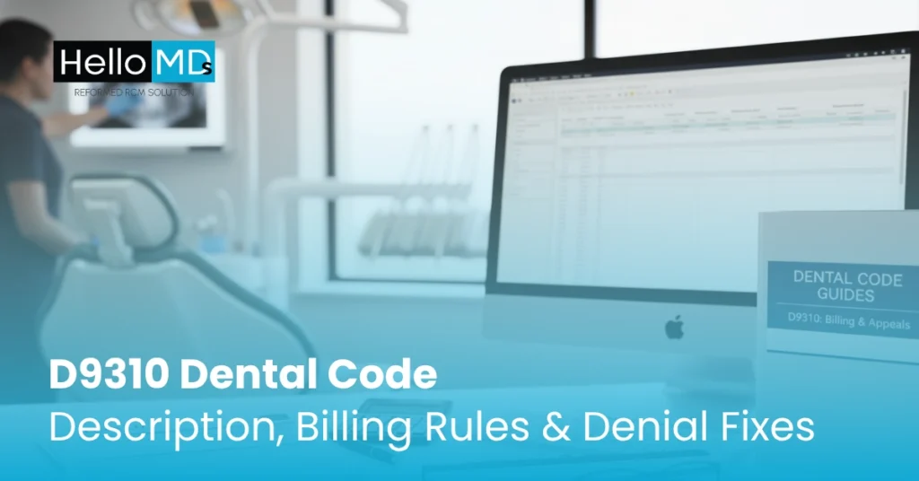 D9310 Dental Code: Description, Billing Rules & Denial Fixes