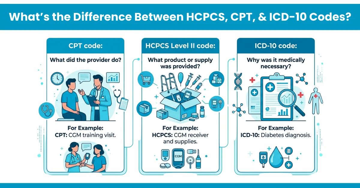 What’s the Difference Between HCPCS, CPT, & ICD-10 Codes