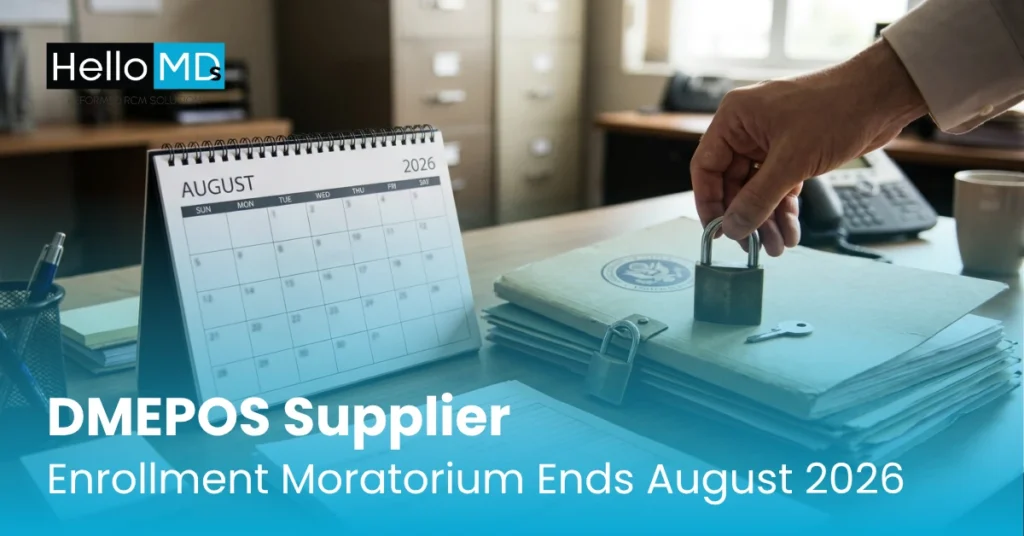 DMEPOS Supplier Enrollment Moratorium Ends August 2026