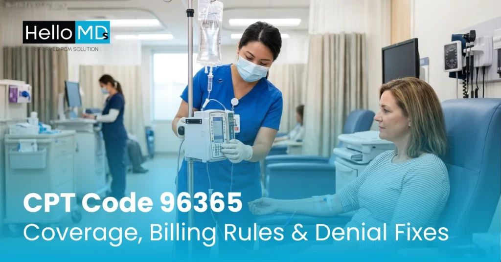 CPT Code 96365: Coverage, Billing Rules & Denial Fixes