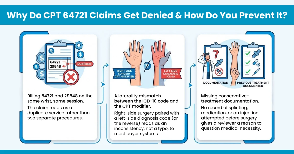 Why Do CPT 64721 Claims Get Denied & How Do You Prevent It
